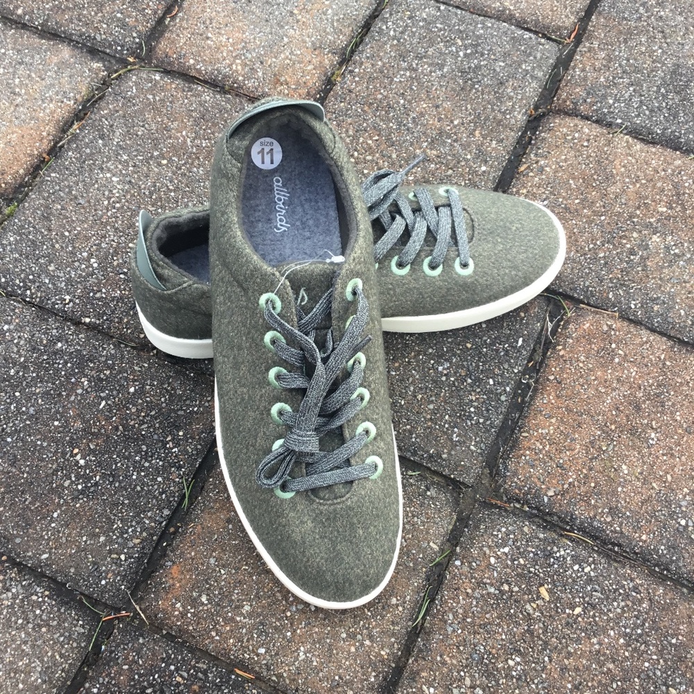 Allbirds olive /grey size 11 Wool Pipers Sneaker